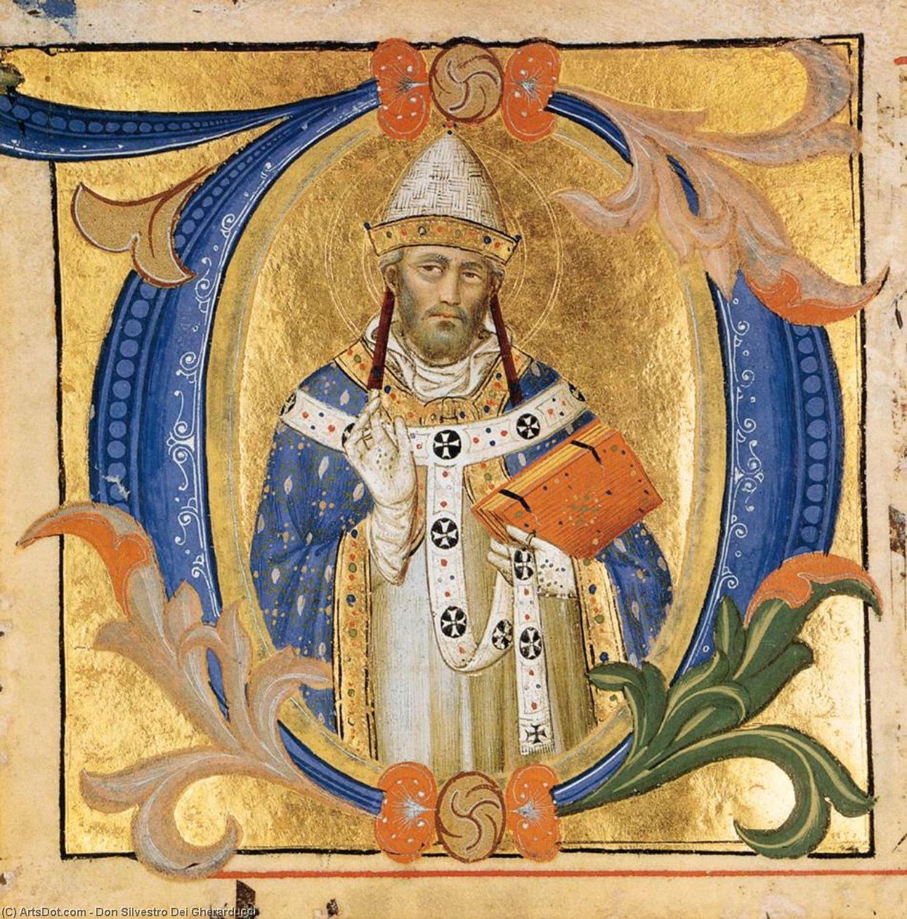Wikioo.org - The Encyclopedia of Fine Arts - Painting, Artwork by Don Silvestro Dei Gherarducci - Gradual from Santa Maria degli Angeli (Folio 159)