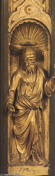 WikiOO.org - Encyclopedia of Fine Arts - Lukisan, Artwork Lorenzo Ghiberti - Biblical Person (detail from the east door)