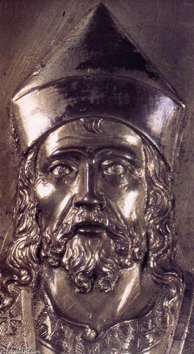 Wikioo.org – L'Encyclopédie des Beaux Arts - Peinture, Oeuvre de Lorenzo Ghiberti - porte de une Ciboire détail