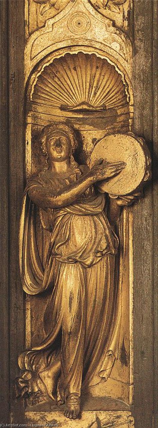 WikiOO.org - Encyclopedia of Fine Arts - Lukisan, Artwork Lorenzo Ghiberti - Sibyl (detail from the east door)