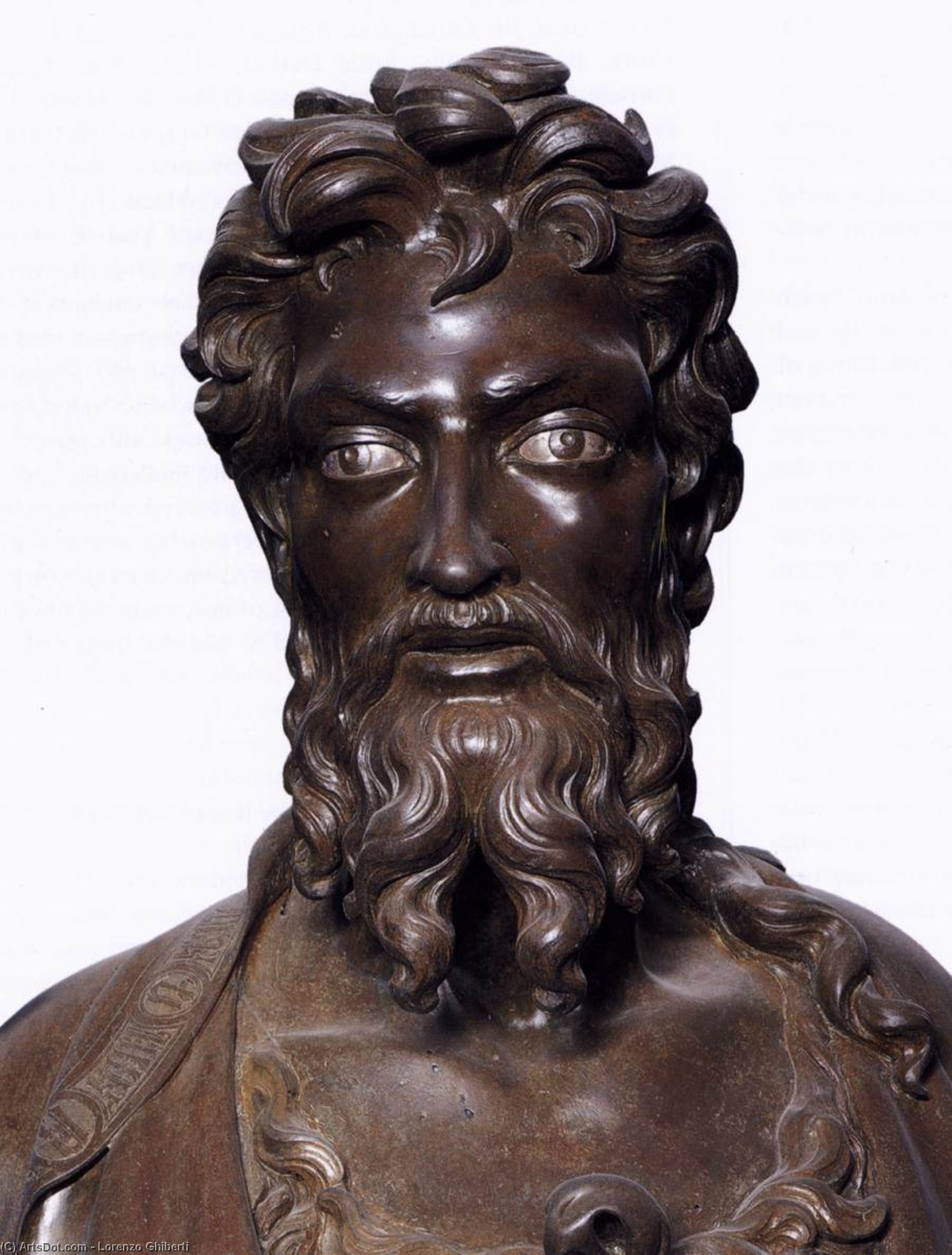 Wikioo.org – L'Enciclopedia delle Belle Arti - Pittura, Opere di Lorenzo Ghiberti - San Giovanni Battista particolare