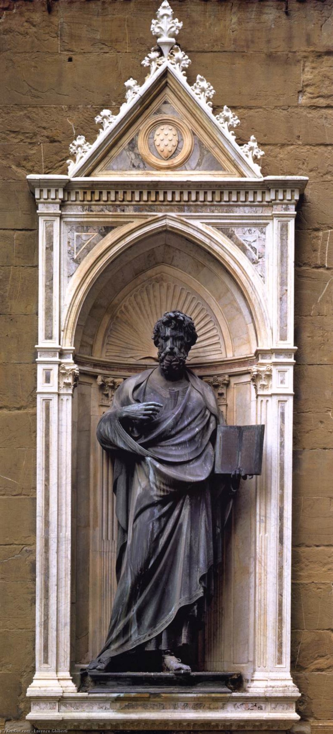 WikiOO.org – 美術百科全書 - 繪畫，作品 Lorenzo Ghiberti -  st  马修 和  窝棚