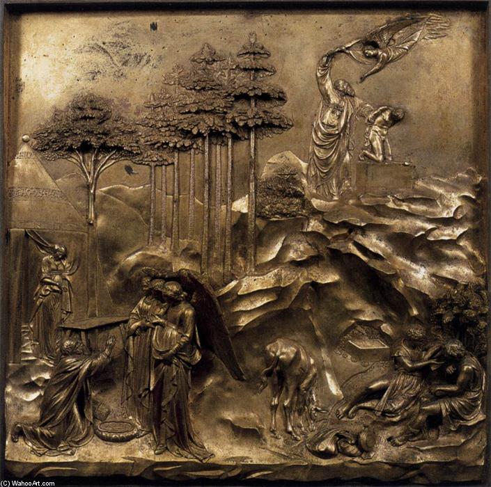 WikiOO.org - אנציקלופדיה לאמנויות יפות - ציור, יצירות אמנות Lorenzo Ghiberti - The Story of Abraham