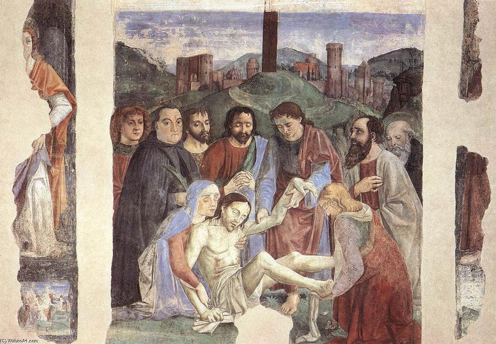 Wikioo.org – La Enciclopedia de las Bellas Artes - Pintura, Obras de arte de Domenico Ghirlandaio - lamento sobre el cristo muerto