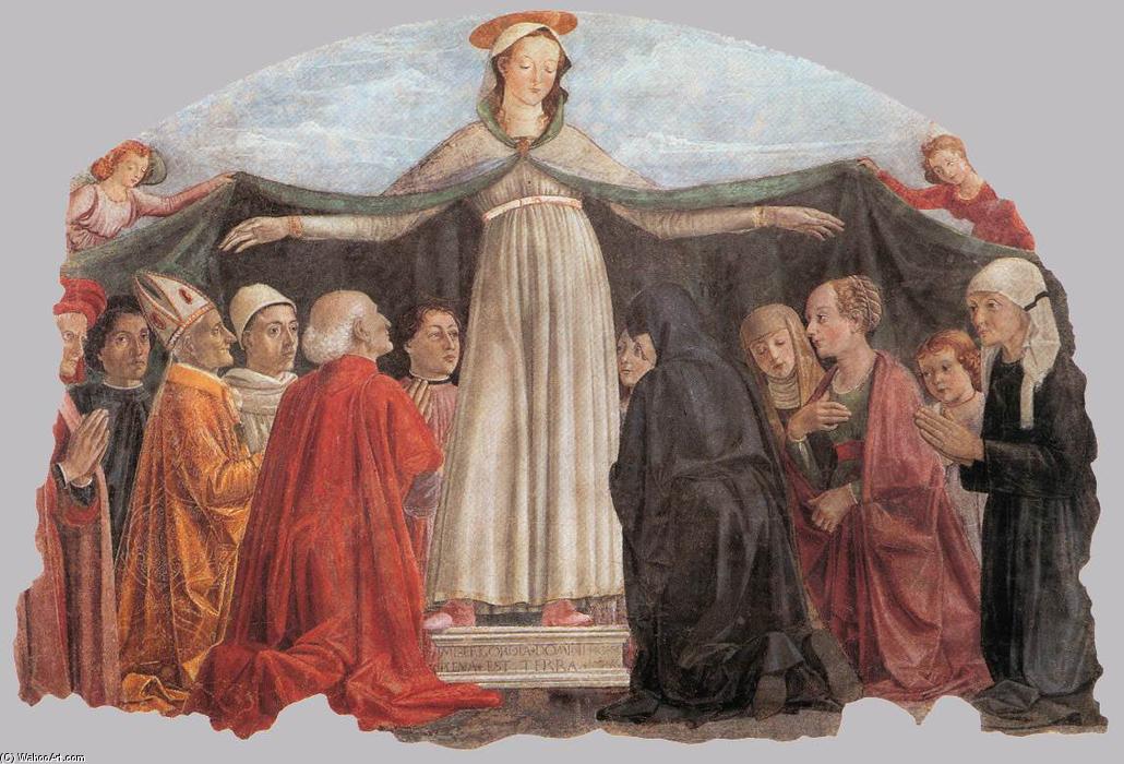 WikiOO.org – 美術百科全書 - 繪畫，作品 Domenico Ghirlandaio - 麦当娜  怜悯