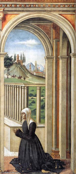 WikiOO.org - 백과 사전 - 회화, 삽화 Domenico Ghirlandaio - Portrait of the Donor Francesca Pitti-Tornabuoni