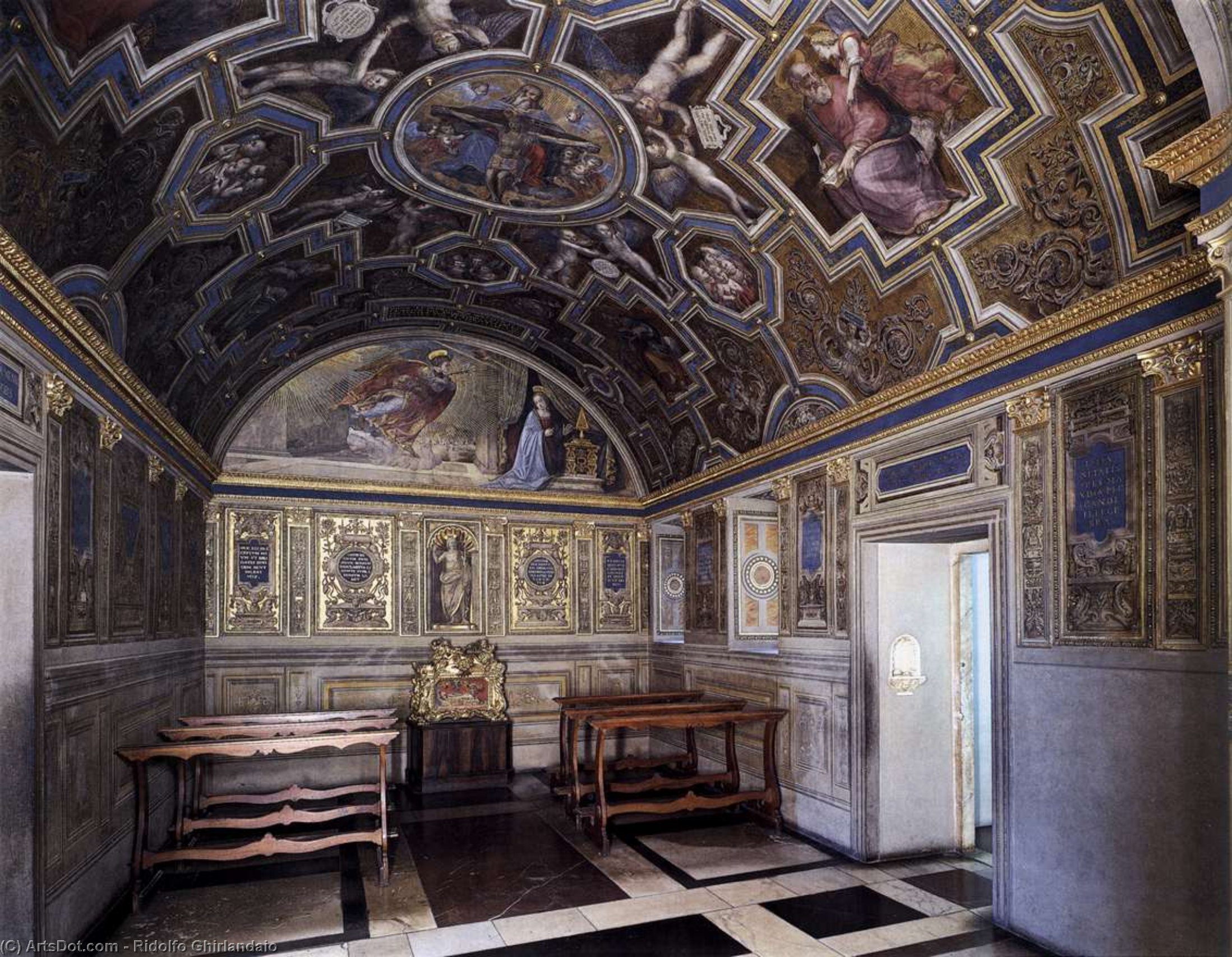Wikioo.org - The Encyclopedia of Fine Arts - Painting, Artwork by Michele Di Ridolfo Del Ghirlandaio (Michele Tosini) - Cappella dei Priori