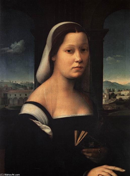 Wikioo.org - The Encyclopedia of Fine Arts - Painting, Artwork by Michele Di Ridolfo Del Ghirlandaio (Michele Tosini) - 'Portrait of a Woman, called ''The Nun'''