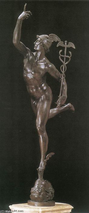 Wikioo.org - The Encyclopedia of Fine Arts - Painting, Artwork by Giambologna - Mercury (front view)