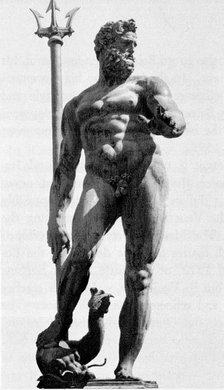Wikioo.org - Encyklopedia Sztuk Pięknych - Malarstwo, Grafika Giambologna - Neptune from the Fountain of Neptune