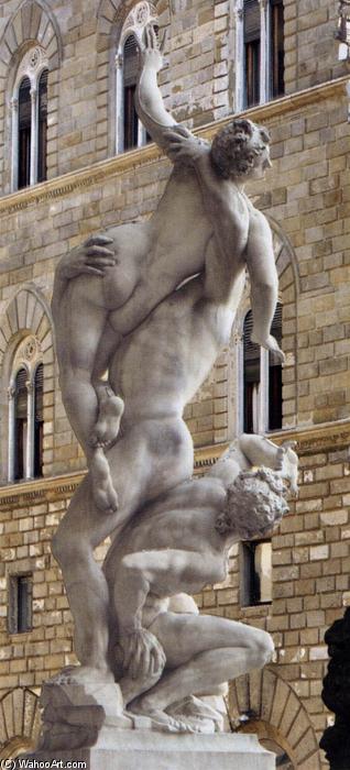 Wikioo.org - สารานุกรมวิจิตรศิลป์ - จิตรกรรม Giambologna - Rape of the Sabines (back view)