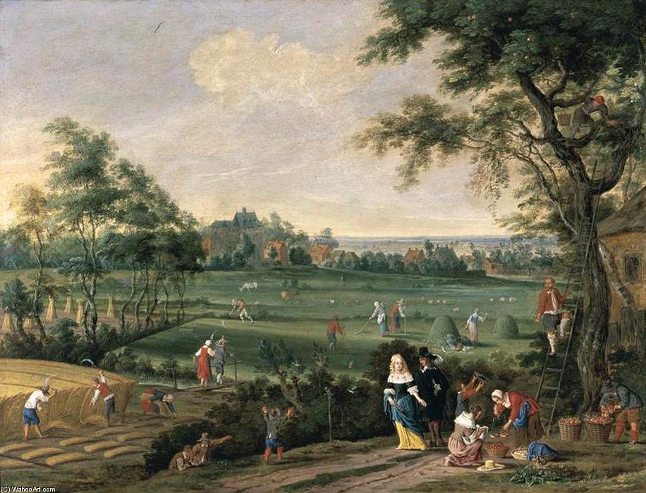 WikiOO.org - Enciclopédia das Belas Artes - Pintura, Arte por Pieter Gijsels - Summer Landscape