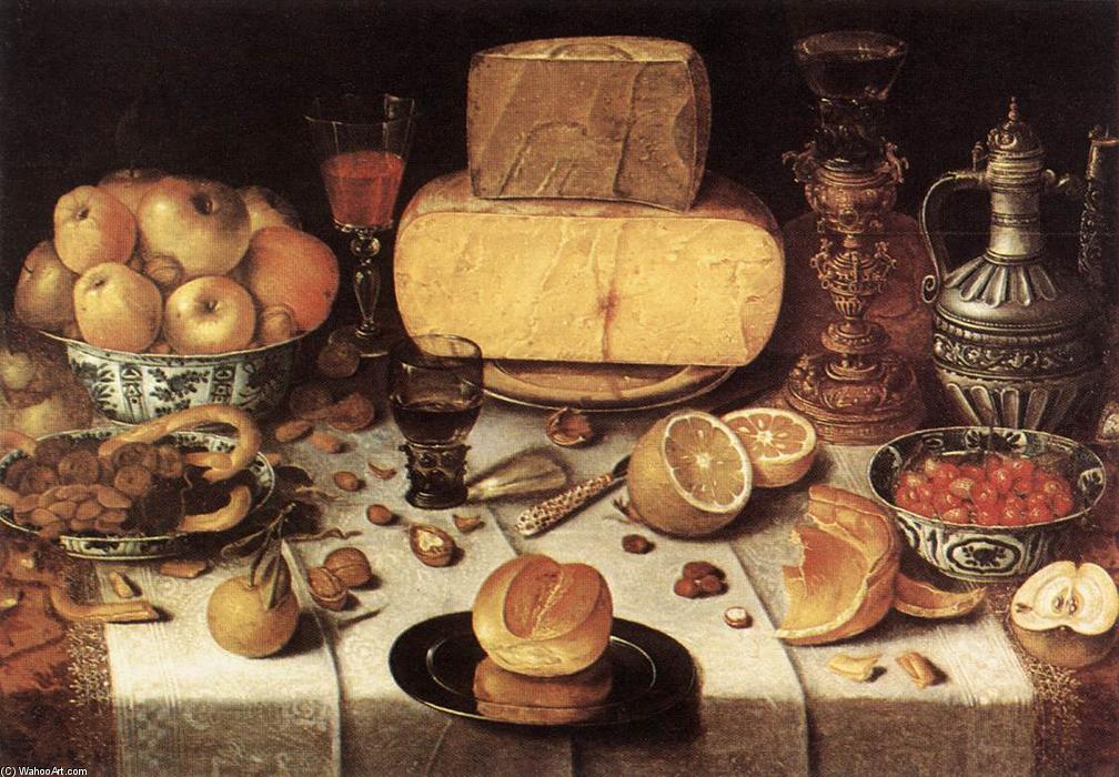 WikiOO.org - Encyclopedia of Fine Arts - Malba, Artwork Nicolaes Gillis - Laid Table