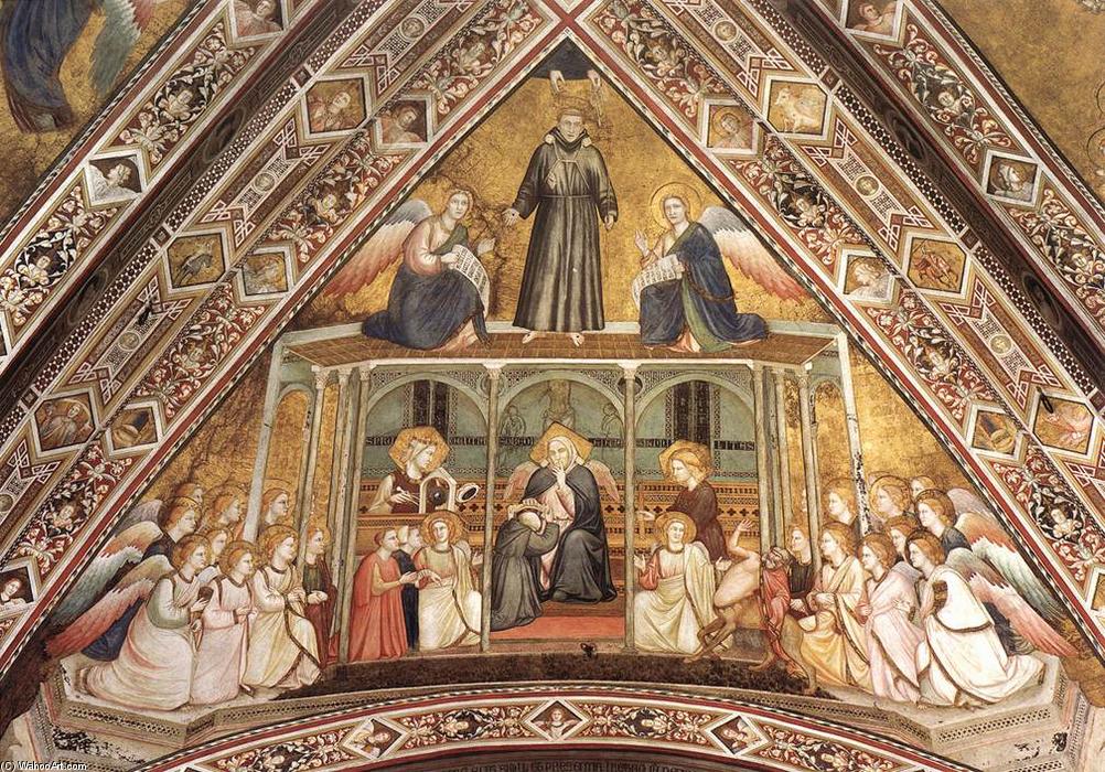 Wikioo.org – L'Enciclopedia delle Belle Arti - Pittura, Opere di Giotto Di Bondone - Francescano Allegorie  l allegoria  di  Obbedienza