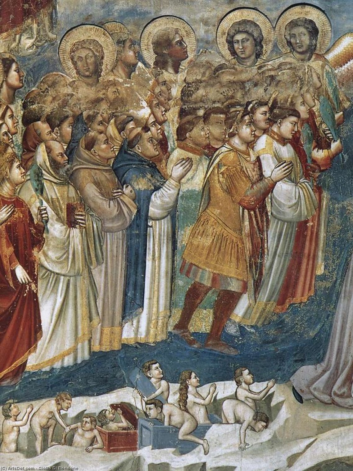 Wikioo.org - The Encyclopedia of Fine Arts - Painting, Artwork by Giotto Di Bondone - Last Judgment (detail) (24)