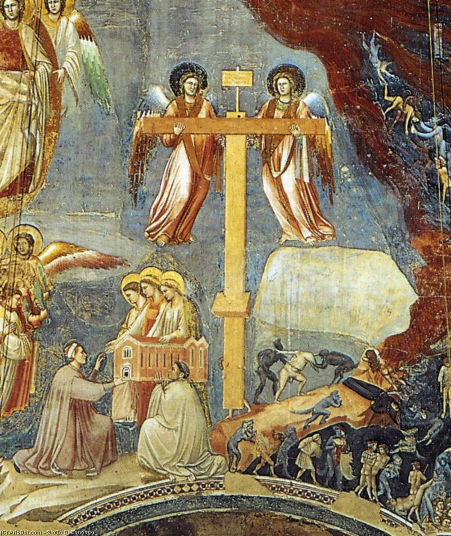 Wikioo.org - Encyklopedia Sztuk Pięknych - Malarstwo, Grafika Giotto Di Bondone - Last Judgment (detail) (26)