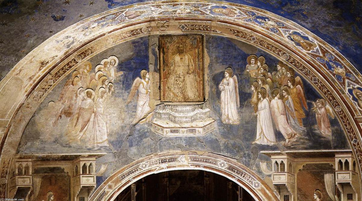 Wikioo.org - The Encyclopedia of Fine Arts - Painting, Artwork by Giotto Di Bondone - No. 13 God Sends Gabriel to the Virgin