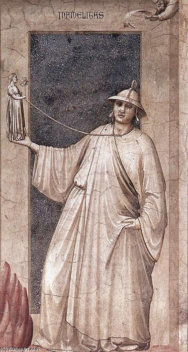 WikiOO.org - دایره المعارف هنرهای زیبا - نقاشی، آثار هنری Giotto Di Bondone - No. 49 The Seven Vices: Infidelity
