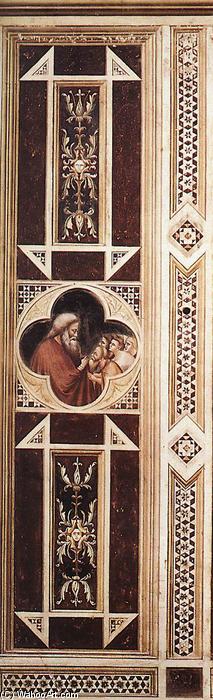 Wikoo.org - موسوعة الفنون الجميلة - اللوحة، العمل الفني Giotto Di Bondone - Prophet Eliseus with Youths (on the decorative band)