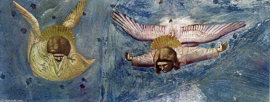 WikiOO.org - Enciclopedia of Fine Arts - Pictura, lucrări de artă Giotto Di Bondone - Scenes from the Life of Christ: 20. Lamentation (detail) (10)