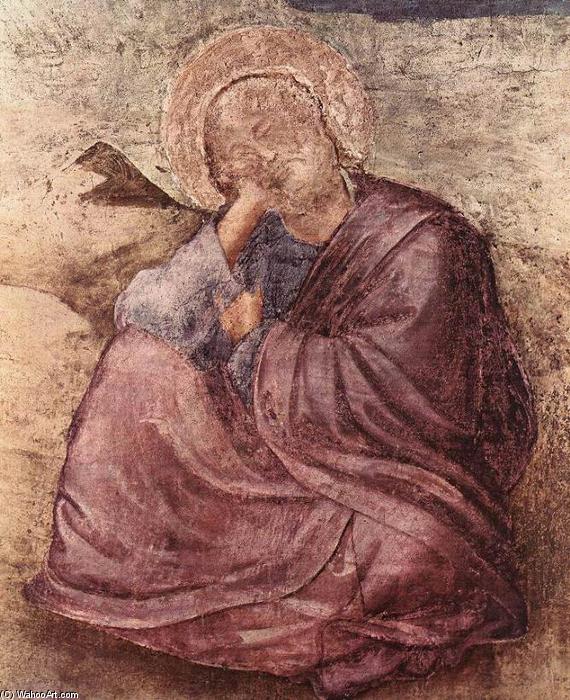 WikiOO.org - 백과 사전 - 회화, 삽화 Giotto Di Bondone - Scenes from the Life of St John the Evangelist: 1. St John on Patmos (detail)