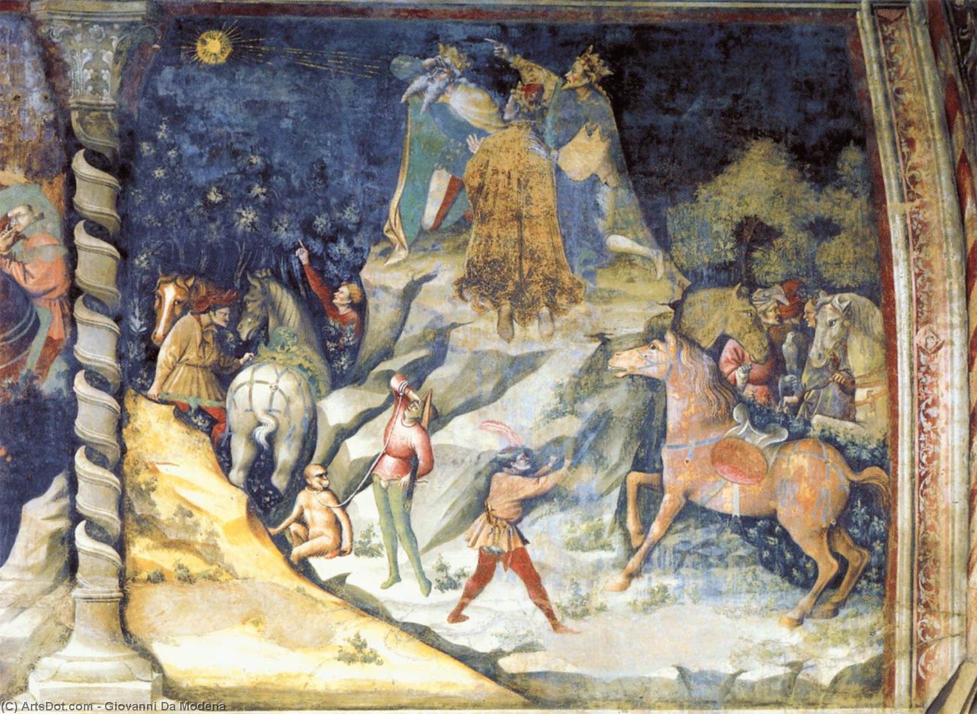 WikiOO.org – 美術百科全書 - 繪畫，作品 Giovanni Da Modena - 外观 的  的  星