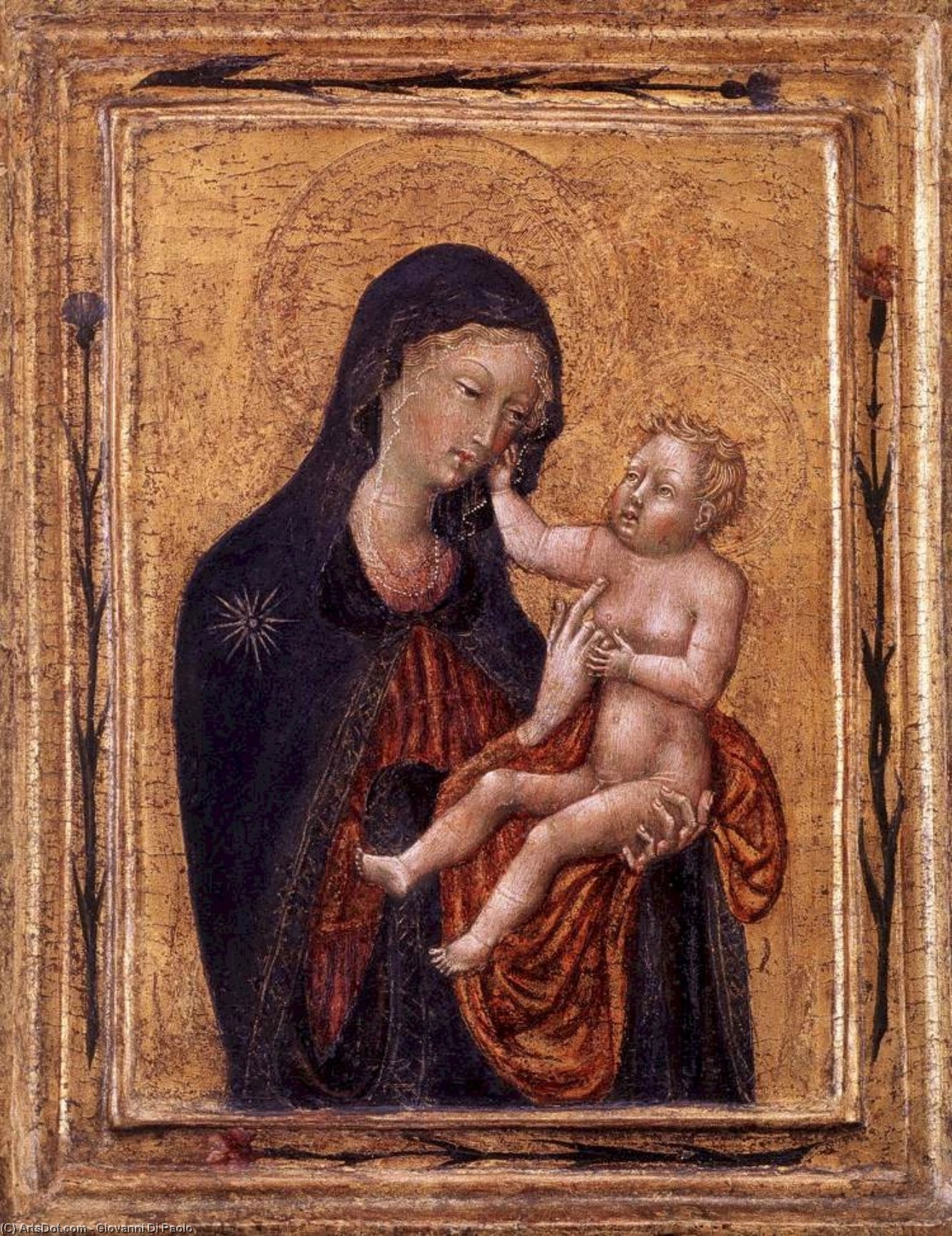 Wikioo.org - The Encyclopedia of Fine Arts - Painting, Artwork by Giovanni Di Paolo - Virgin and Child
