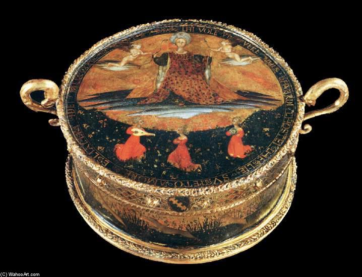 WikiOO.org - Enciklopedija dailės - Tapyba, meno kuriniai Giovanni Di Paolo - Wedding Casket with the Triumph of Venus