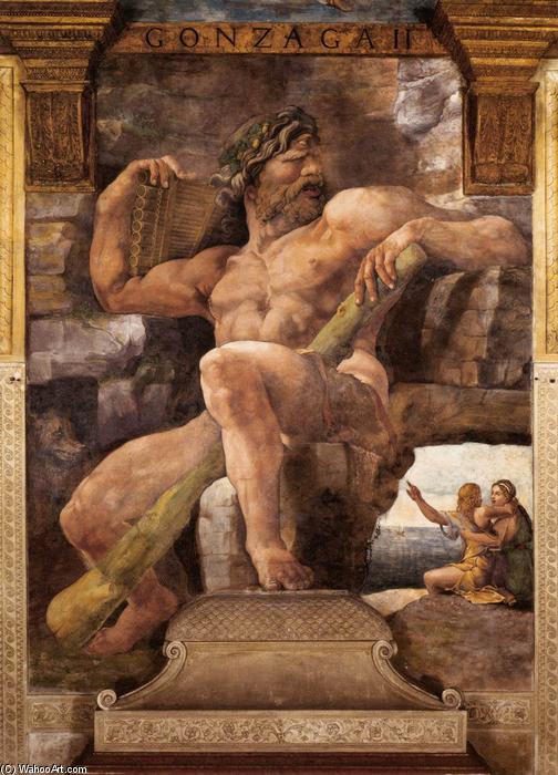 Wikoo.org - موسوعة الفنون الجميلة - اللوحة، العمل الفني Giulio Romano - Polyphemus