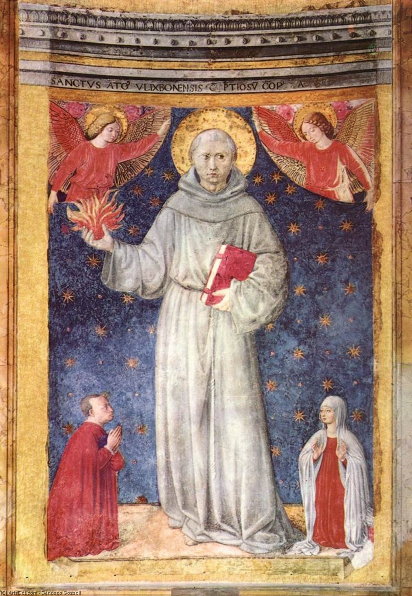 WikiOO.org - Енциклопедия за изящни изкуства - Живопис, Произведения на изкуството Benozzo Gozzoli - St Anthony of Padua