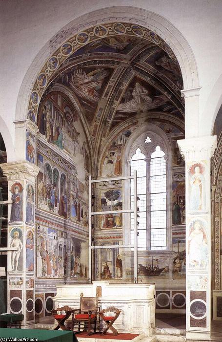 Wikioo.org - The Encyclopedia of Fine Arts - Painting, Artwork by Benozzo Gozzoli - View of the apsidal chapel