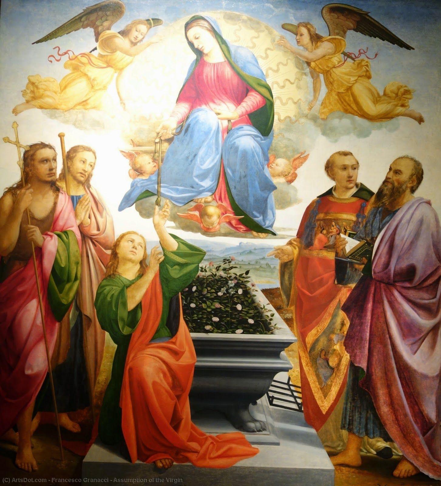 WikiOO.org - Encyclopedia of Fine Arts - Lukisan, Artwork Francesco Granacci - Assumption of the Virgin