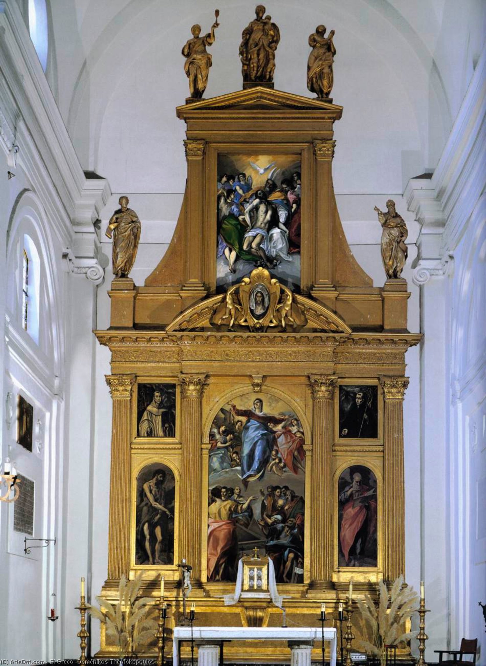 Wikioo.org - The Encyclopedia of Fine Arts - Painting, Artwork by El Greco (Doménikos Theotokopoulos) - High Altar