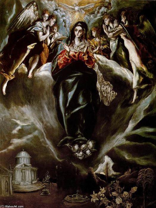 Wikioo.org - The Encyclopedia of Fine Arts - Painting, Artwork by El Greco (Doménikos Theotokopoulos) - The Virgin of the Immaculate Conception