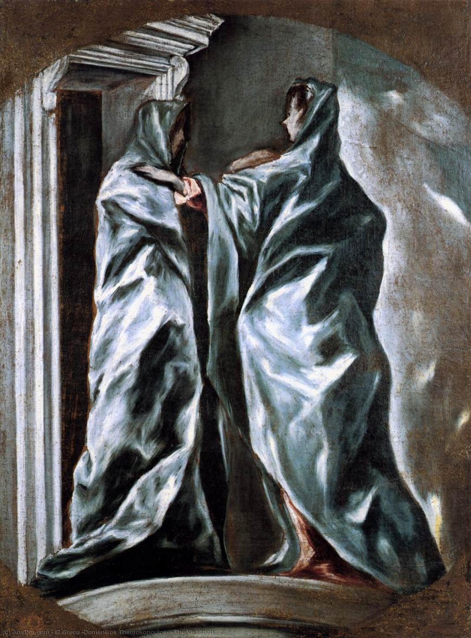 WikiOO.org - Encyclopedia of Fine Arts - Maleri, Artwork El Greco (Doménikos Theotokopoulos) - The Visitation