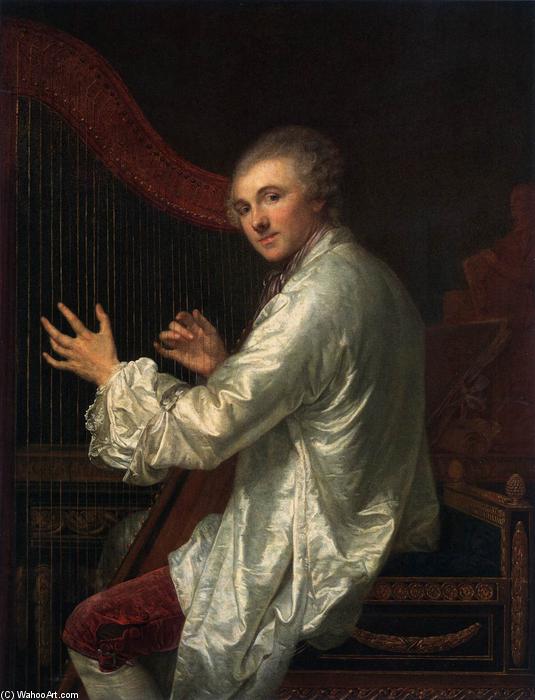 Wikioo.org - The Encyclopedia of Fine Arts - Painting, Artwork by Jean-Baptiste Greuze - Ange Laurent de La Live de Jully
