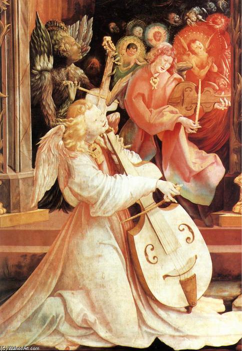 Wikioo.org - The Encyclopedia of Fine Arts - Painting, Artwork by Matthias Grünewald - Concert of Angels (detail)