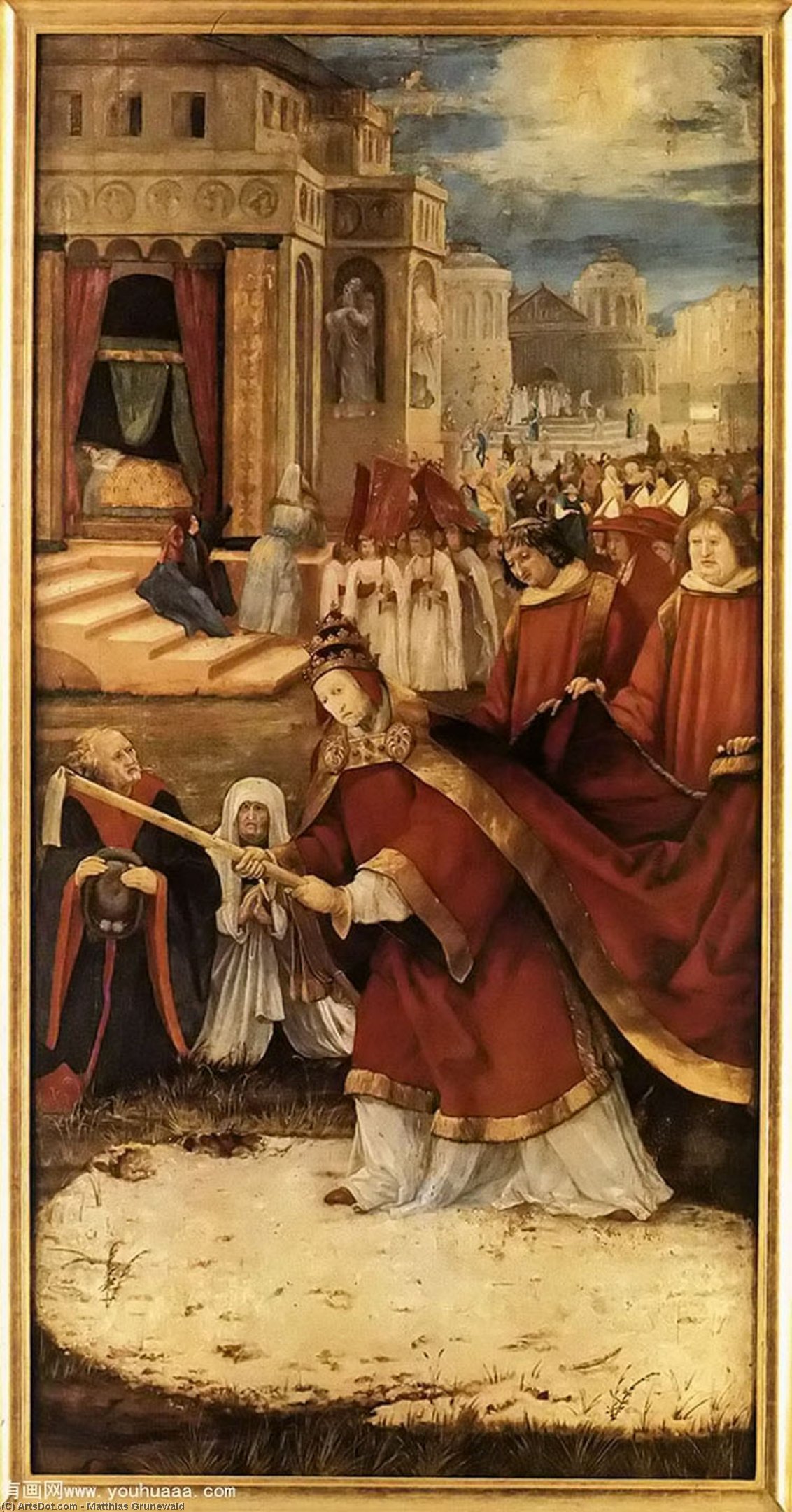 Wikioo.org – L'Encyclopédie des Beaux Arts - Peinture, Oeuvre de Matthias Grünewald - L établissement de l Père noël Maria Maggiore à Rome