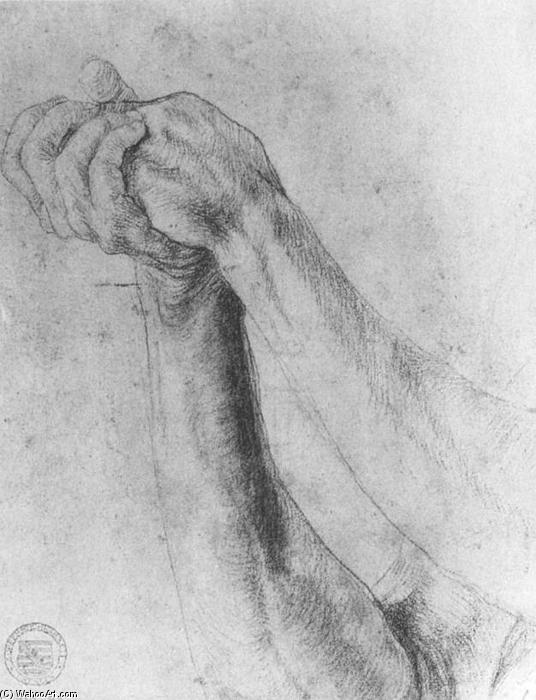 WikiOO.org - Encyclopedia of Fine Arts - Lukisan, Artwork Matthias Grünewald - Upper Arm Study