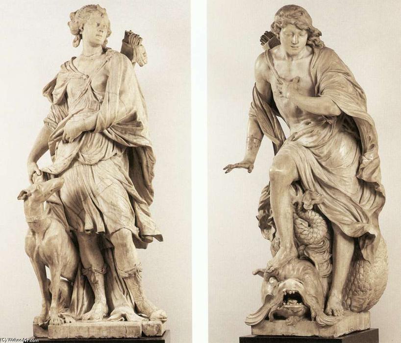 WikiOO.org - 백과 사전 - 회화, 삽화 Gabriel Grupello - Diana and Narcissus