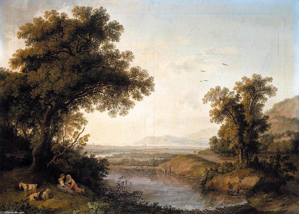 WikiOO.org - Енциклопедия за изящни изкуства - Живопис, Произведения на изкуството Jacob Philippe Hackert - Italianate Landscape