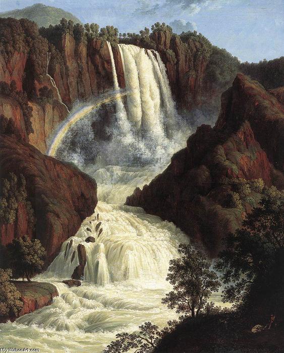 Wikioo.org - The Encyclopedia of Fine Arts - Painting, Artwork by Jacob Philippe Hackert - The Waterfalls at Terni