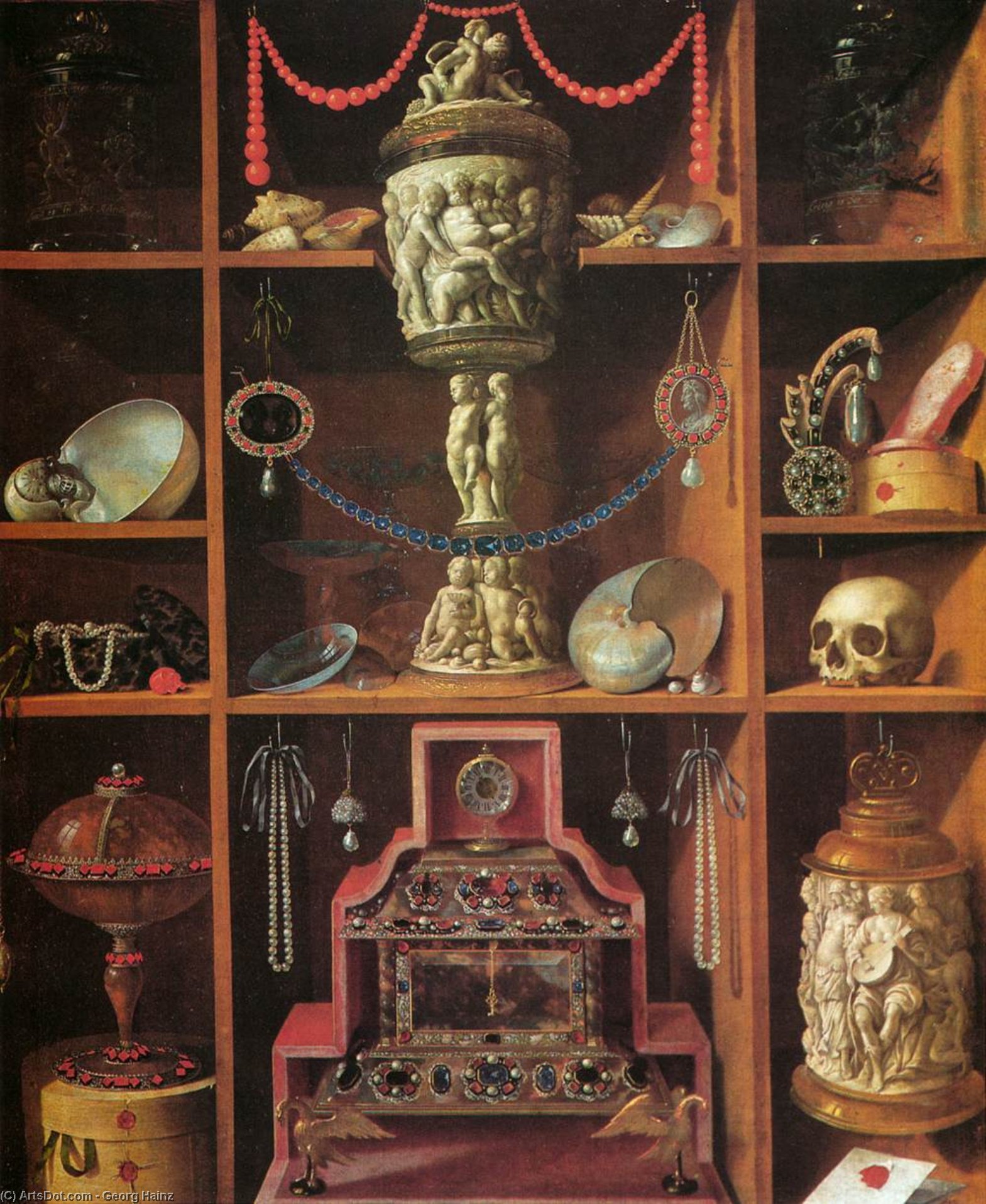 Wikioo.org - The Encyclopedia of Fine Arts - Painting, Artwork by Georg Hainz - Cabinets of Curiosities