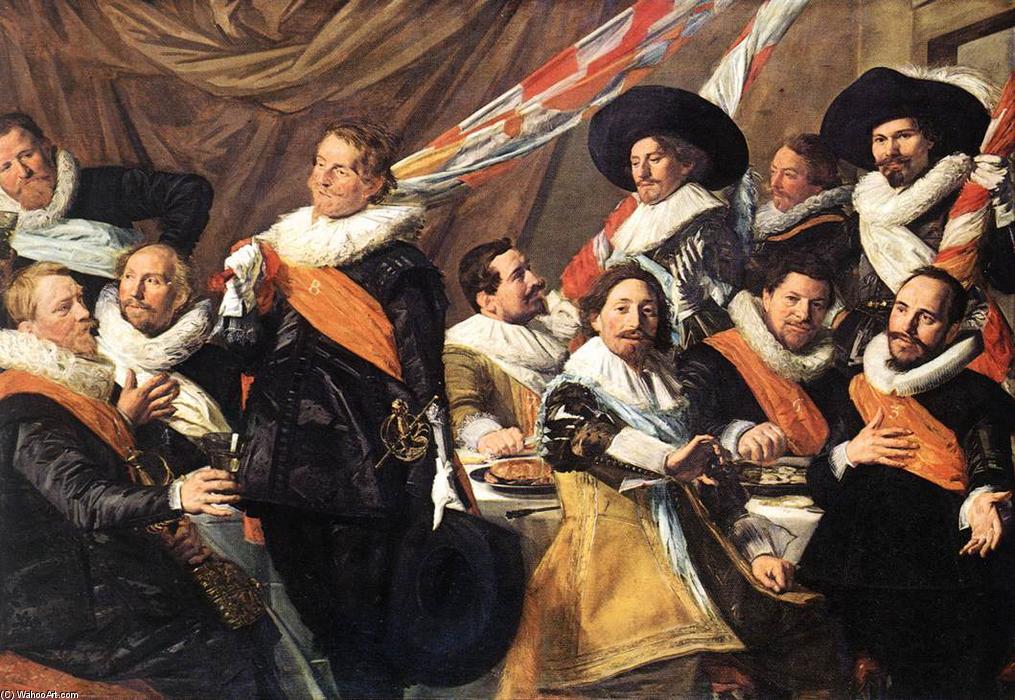 Wikioo.org - The Encyclopedia of Fine Arts - Painting, Artwork by Frans Hals - Banquet of the Officers of the St George Civic Guard Company