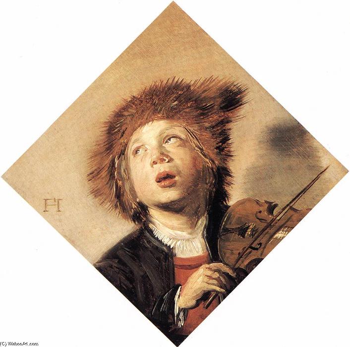 WikiOO.org - Güzel Sanatlar Ansiklopedisi - Resim, Resimler Frans Hals - Boy Playing a Violin