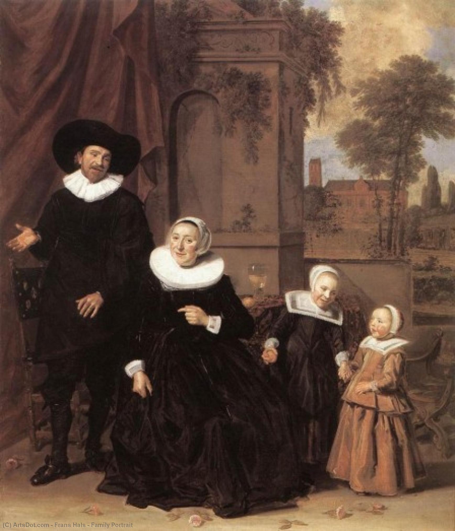 Wikioo.org – L'Enciclopedia delle Belle Arti - Pittura, Opere di Frans Hals - famiglia ritratto