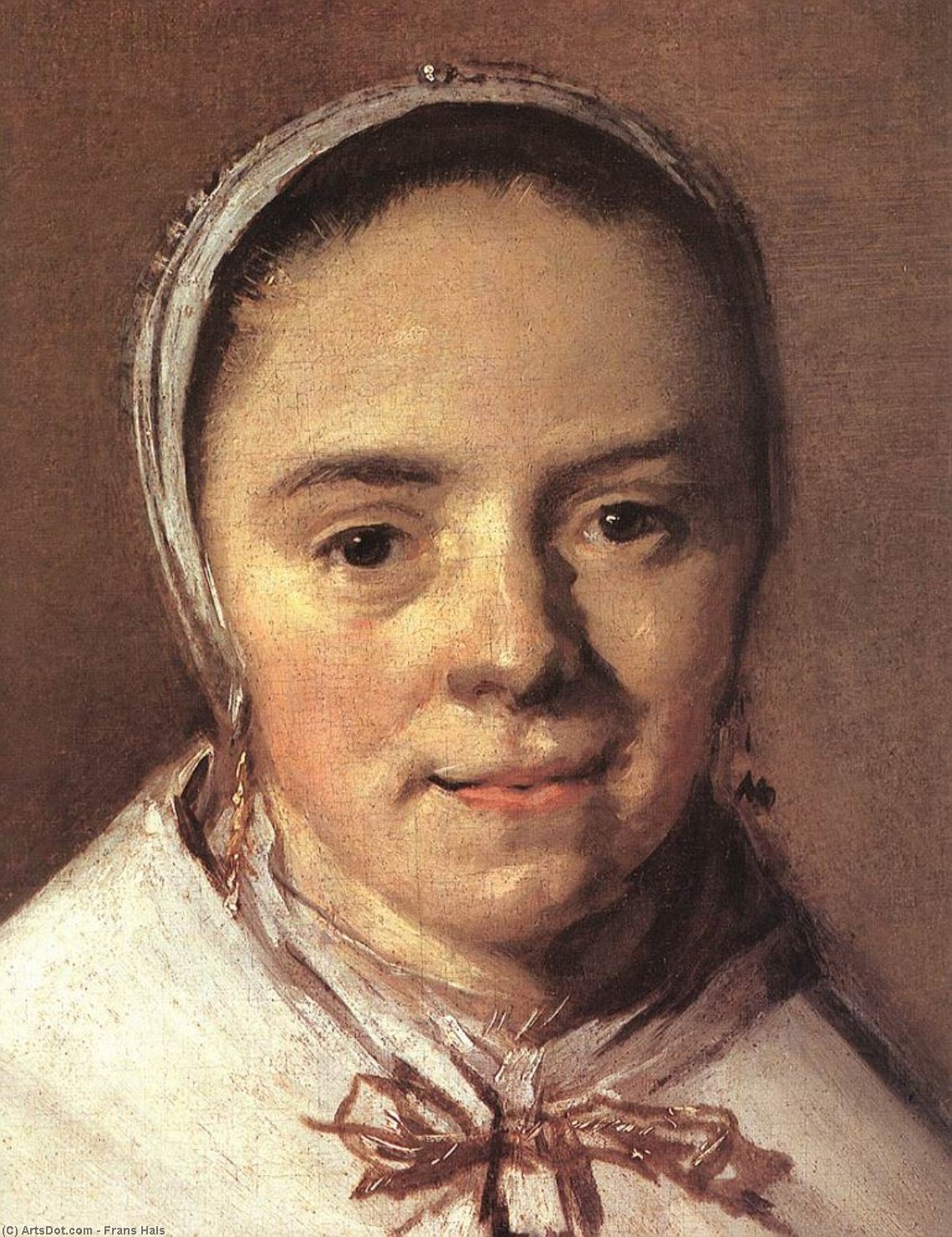 Wikioo.org - The Encyclopedia of Fine Arts - Painting, Artwork by Frans Hals - Portrait of a Woman (detail)
