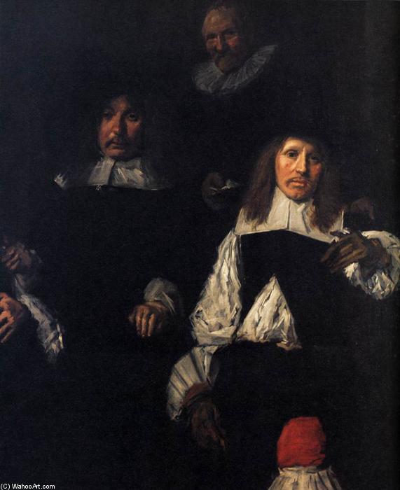 Wikioo.org - Encyklopedia Sztuk Pięknych - Malarstwo, Grafika Frans Hals - Regents of the Old Men's Almshouse (detail)