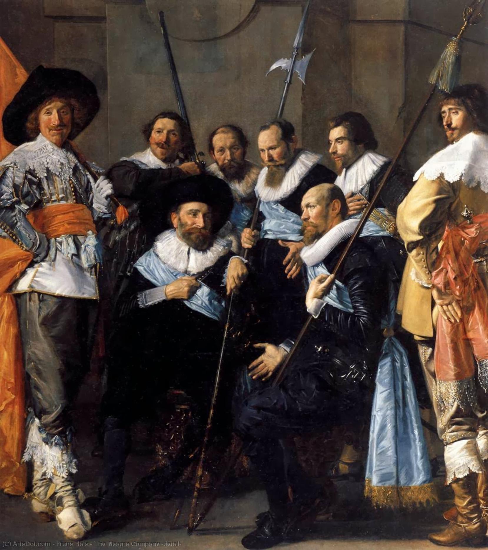 Wikioo.org - The Encyclopedia of Fine Arts - Painting, Artwork by Frans Hals - The Meagre Company (detail)