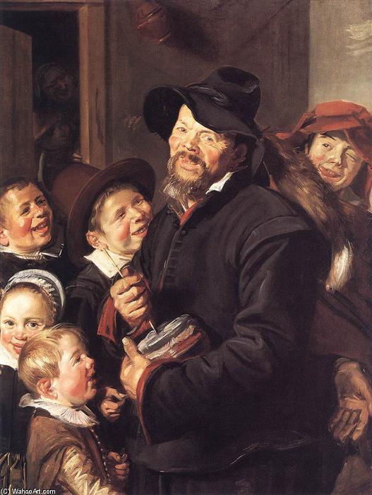Wikioo.org - The Encyclopedia of Fine Arts - Painting, Artwork by Frans Hals - The Rommel Pot Player